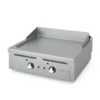 Fry-top à gaz série 750 acier rectifié L 800 mm, à poser