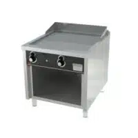 Fry-top à gaz série 900 revêtement chromé L 800 mm, sur placard