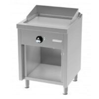 Fry-top électrique série 600 acier rectifié L 600 mm, sur placard