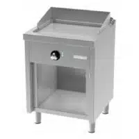 Fry-top électrique série 600 acier rectifié L 600 mm, sur placard