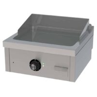 Fry-top électrique série 600 revêtement chromé L 600 mm, à poser