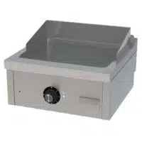 Fry-top électrique série 600 revêtement chromé L 600 mm, à poser