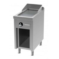 Fry-top électrique série 750 acier rectifié L 400 mm, sur placard