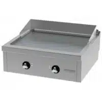 Fry-top électrique série 600 acier rectifié L 800 mm, à poser