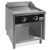 Fry-top électrique série 900 acier rectifié L 800 mm, sur placard