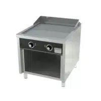 Fry-top électrique série 900 revêtement chromé L 800 mm, sur placard