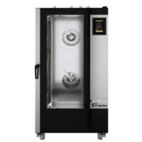 Four mixte à injection de vapeur à gaz série ST BAKERY 10 niveaux 600 x 400 - GN 1/1, commande électromécanique