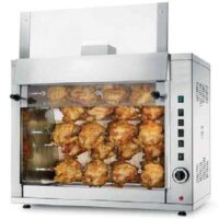 Rôtissoire à poulets au gaz, série G, G-20P, 5 broches, 20 poulets, 170 W