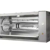 Rôtissoire à poulets au gaz, 4 broches, 24 poulets, 18,6 kW