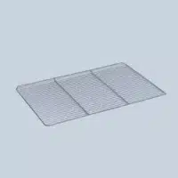 Grille inox cadre et 3 traverses Ø 5 mm 600 x 400 mm pour coffre traiteur