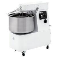 Pétrin pizza à spirale acier inox tête et cuve fixées IBT H2O 40