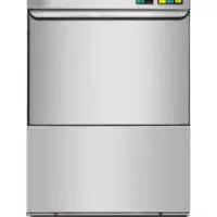 Lave verre et vaisselle avec adoucisseur en inox Aisi 304 panier 400x400 mm Mono 230 V