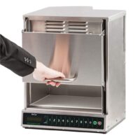 Micro-ondes avec ouverture de porte verticale automatique 230 V capacité 8.4 litres