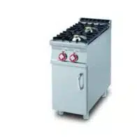 Plaque de cuisson, 2 feux gaz, sur meuble ouvert, 4+7 Kw