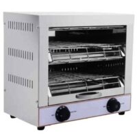 Toaster électrique inox 2 niveaux 3 kW