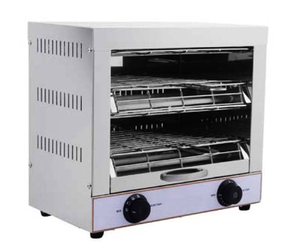 Toaster électrique inox 2 niveaux 3 kW