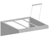 Support mural pour 3 bacs GN 1/3 L 560 x l 350 mm
