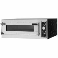 Four à pizza électrique mécanique acier inoxydable TRAYS 4 GLASS