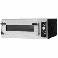 Four à pizza électrique mécanique acier inoxydable TRAYS 4 GLASS