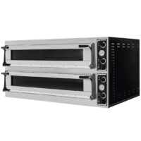 Four à pizza électrique mécanique acier inoxydable TRAYS 66L GLASS