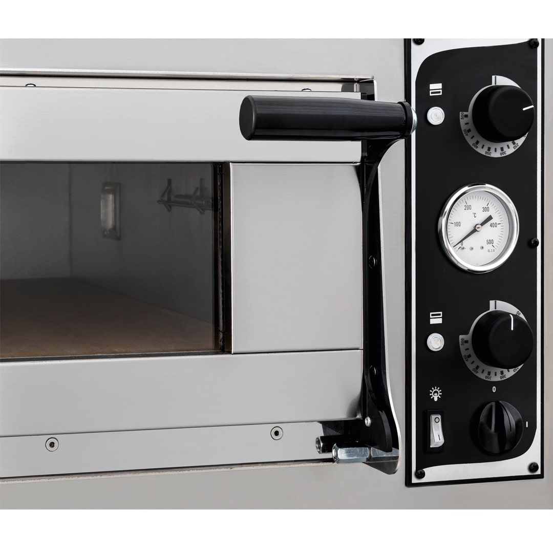 Four à pizza électrique mécanique acier inoxydable TRAYS 6L GLASS – Image 2
