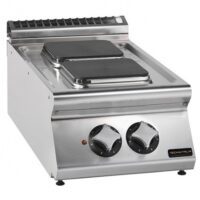 Réchaud électrique professionnel, gamme sensation 700, 2 plaques carrées, 5,2 kW