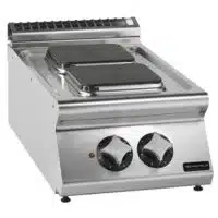 Réchaud électrique professionnel, gamme sensation 700, 2 plaques carrées, 5,2 kW