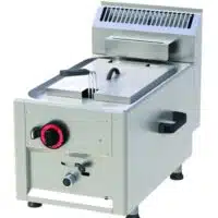 Friteuse à gaz gros volume 8 L avec vidange simple à poser turbo 8 kW