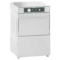 Lave verre professionnel simple paroi acier inox AISI 304 panier 350 x 350 mm pompe de vidange