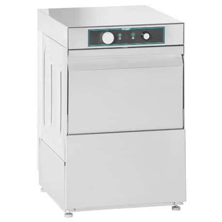 Lave verre professionnel simple paroi acier inox AISI 304 panier 350 x 350 mm pompe de vidange