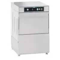 Lave verre professionnel simple paroi commande électronique avec adoucisseur, dimensions paniers 400 x 400 mm