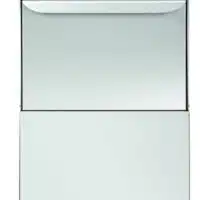 Lave verre professionnel simple paroi avec cuve emboutie et inclinée dimensions paniers 350 x 350 mm