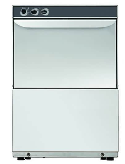 Lave verre professionnel simple paroi avec cuve emboutie et inclinée dimensions paniers 350 x 350 mm