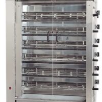 Rôtissoire électrique en inox 6 broches 24 poulets