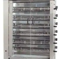 Rôtissoire électrique en inox 6 broches 24 poulets