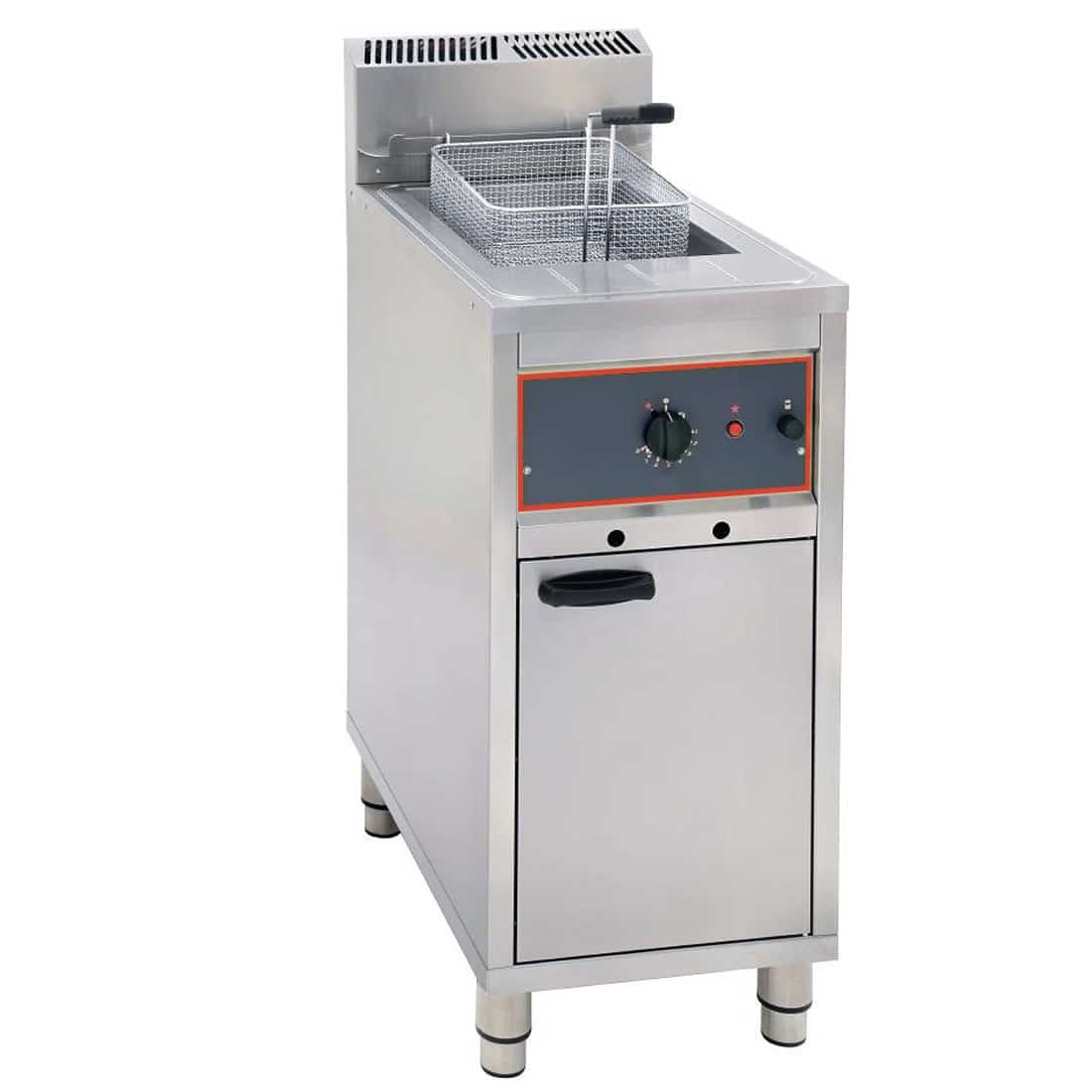 Friteuse à gaz gros volume avec vidange simple sur coffre 16 L