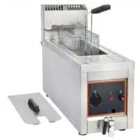 Friteuse à gaz gros volume avec vidange simple à poser 8 L