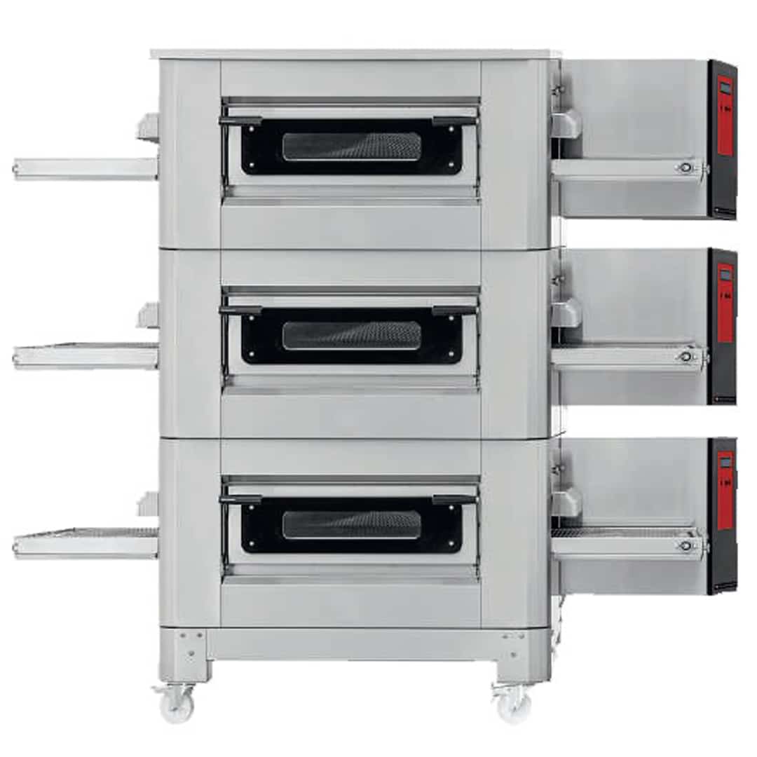Four à pizza TUNNEL convoyeur électrique tapis larg 650 mm 75 pizza/H – Image 2