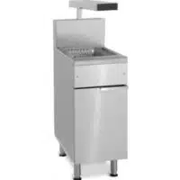 Bac de salage et option friteuse avec bac égouttoir et salage de frites en inox