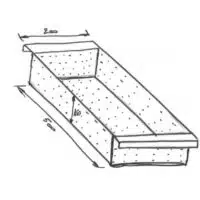 Bac perforé inox 304 500x200x150 mm fabrication sur mesure