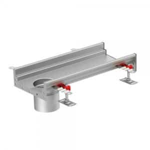 Eléments de sortie en bout, Ø 142 mm pour Caniveau Modul 200 profondeur 120 mm longueur 1000 mm