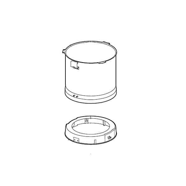 Ensemble cuve cutter pour cutter de table R 4 V.V.
