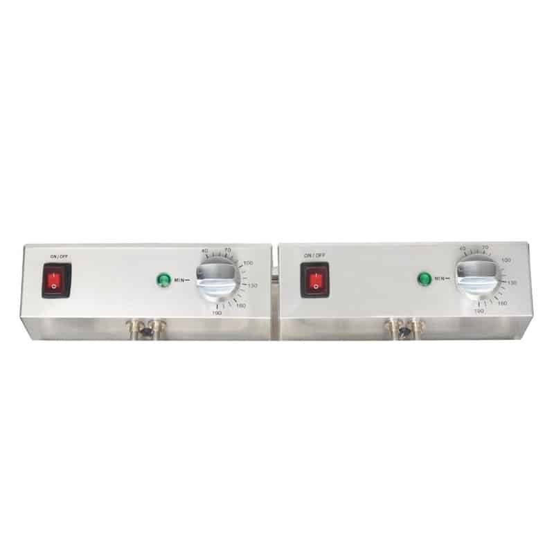 Friteuse double 2 x 2,8 kW capacité d'huile 2 x 5 L – Image 3