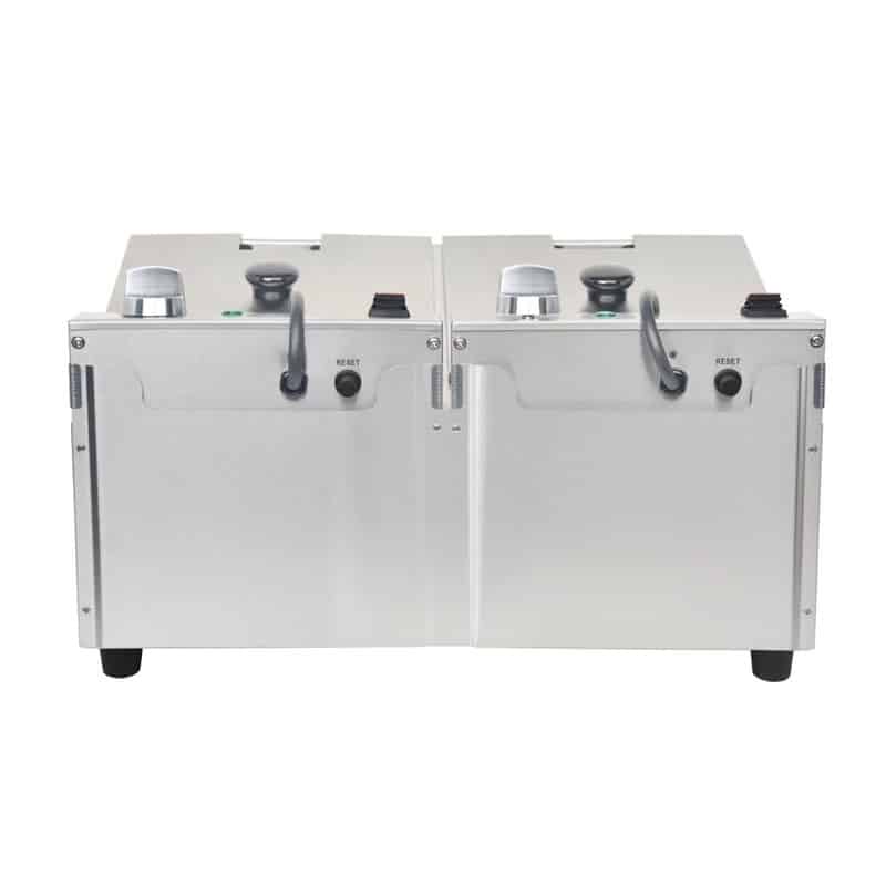 Friteuse double 2 x 2,8 kW capacité d'huile 2 x 5 L – Image 4
