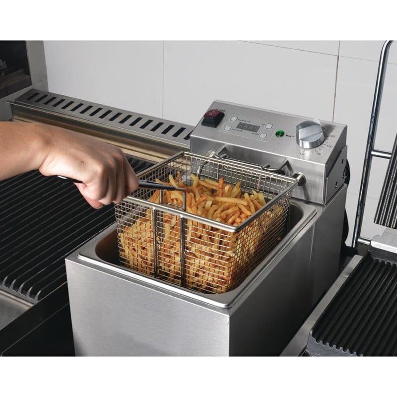 Friteuse simple avec minuterie 2,8 kW capacité d'huile 5 L – Image 4