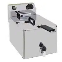 Friteuse de table électrique avec vidange simple inox 8 L