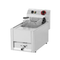 Friteuse de table électrique mono 230 V avec vidange simple 8 L