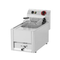 Friteuse de table électrique tri 400 V avec vidange simple 8 L