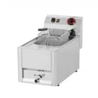 Friteuse de table électrique tri 400 V avec vidange simple 8 L