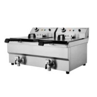 Friteuse électrique sur table 3+3 kW 10+10 litres